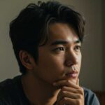 A man thinking
