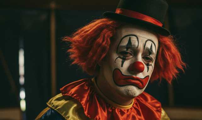 Sad clown