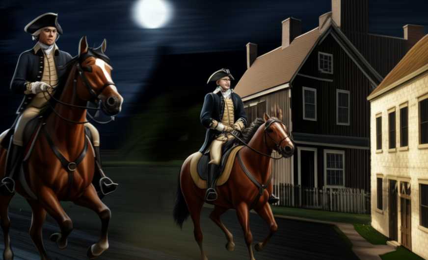 Paul Revere and William Dawes Ride to warn that the British are coming