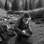 Gold Digger in a stream