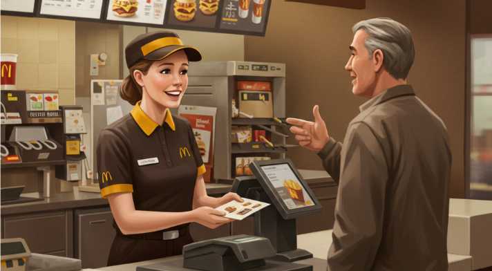 Making an order at McDonalds
