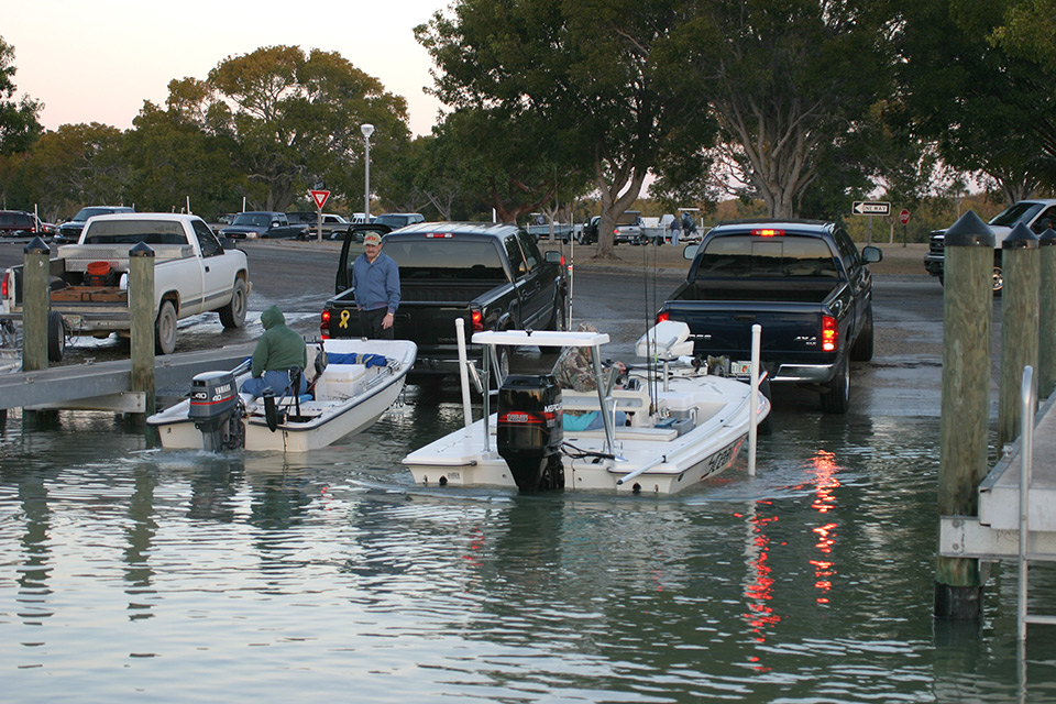 Busy Boat Ramp