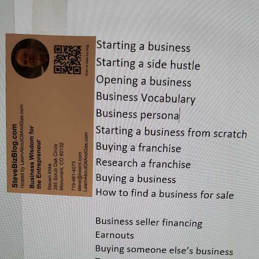 Business card to count out 10 list items