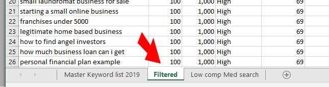 Filtered Sheet In Excel