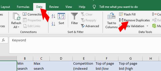 Remove Duplicates in Excel