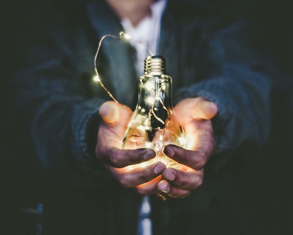 Man with Bulb