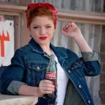 Girl Drinking a Coke