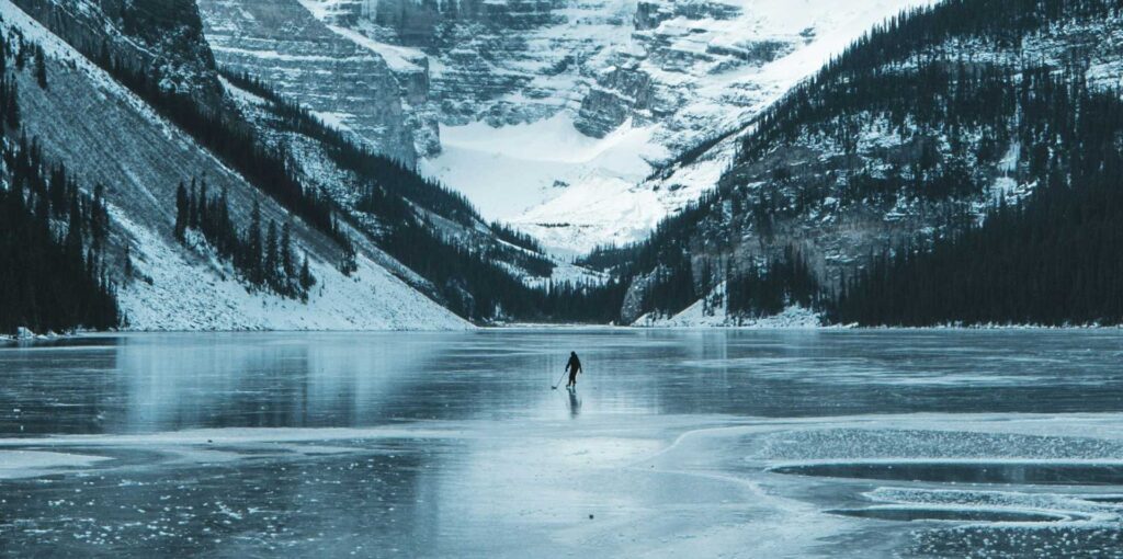 Ice Skater on thin ice