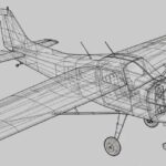 Airplane wireframe
