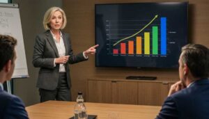 Woman doing a presentation