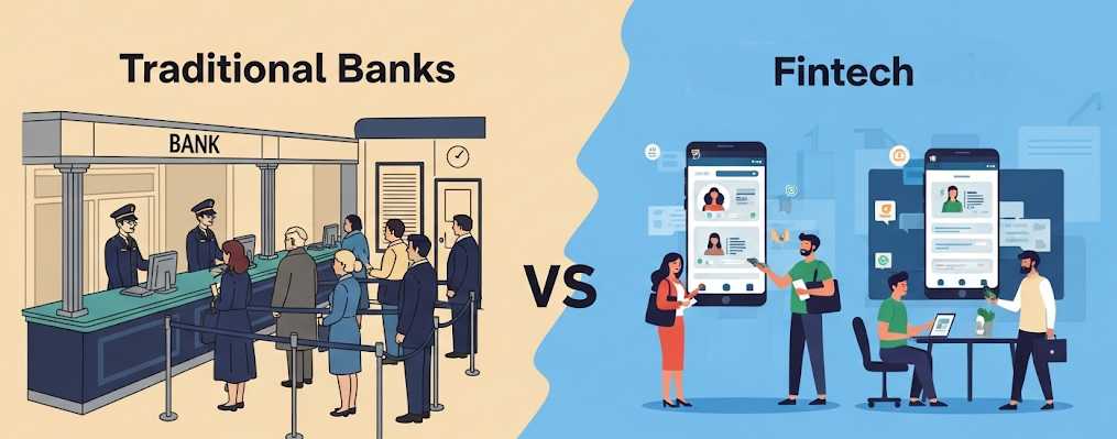Traditional banks vs Fintech