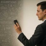 A man clearing his mental whiteboard