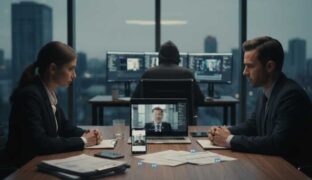 Hacker creating synthetic videos