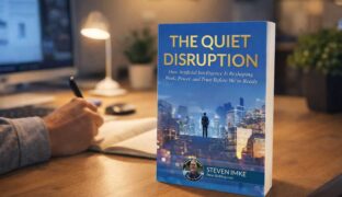 The book The Quiet Disruption sitting on a person's desk