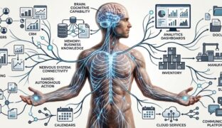 The human nervous system mapped to AI