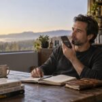AI as Enhanced Self-Talk: A New Way for Entrepreneurs to Think Man talking with AI