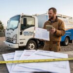 HVAC contractor reviewing jobs to determine whether he should add another crew.