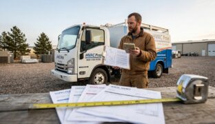 HVAC contractor reviewing jobs to determine whether he should add another crew.